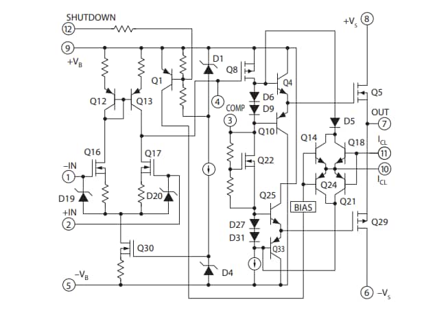 Schematic - Apex Microtechnology PA05 Power Operational Amplifiers